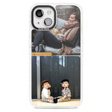 Personalised 2 Photo Grid Custom Phone Case iPhone 15 Plus / Magsafe Impact Case,iPhone 15 / Magsafe Impact Case Blanc Space