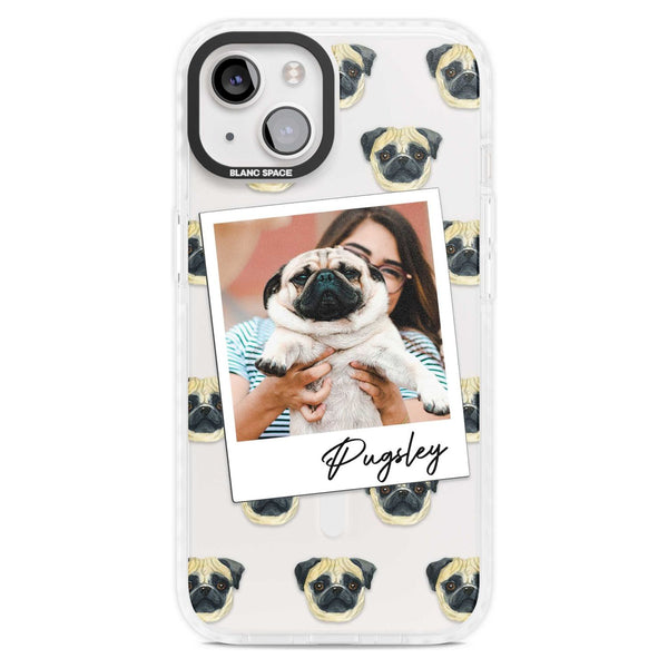 Personalised Pug Instant Camera Photo