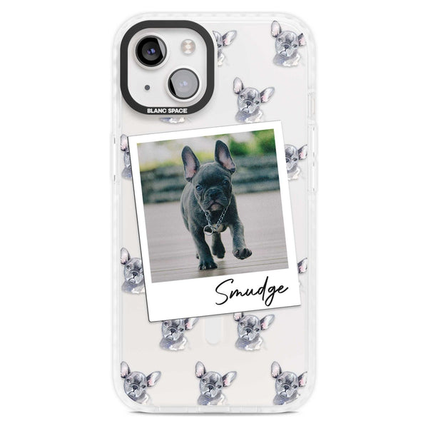Personalised Grey French Bulldog Instant Camera Photo