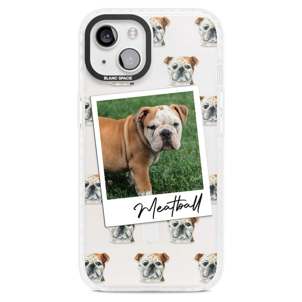 Personalised English Bulldog Instant Camera Photo
