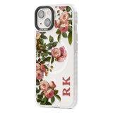 Personalised Clear Vintage Floral Pink Garden Roses Custom Phone Case iPhone 15 Pro Max / Black Impact Case,iPhone 15 Plus / Black Impact Case,iPhone 15 Pro / Black Impact Case,iPhone 15 / Black Impact Case,iPhone 15 Pro Max / Impact Case,iPhone 15 Plus / Impact Case,iPhone 15 Pro / Impact Case,iPhone 15 / Impact Case,iPhone 15 Pro Max / Magsafe Black Impact Case,iPhone 15 Plus / Magsafe Black Impact Case,iPhone 15 Pro / Magsafe Black Impact Case,iPhone 15 / Magsafe Black Impact Case,iPhone 14 Pro Max / Bla