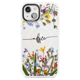 Personalised Wildflower Floral Custom Phone Case iPhone 15 Plus / Magsafe Impact Case,iPhone 15 / Magsafe Impact Case Blanc Space