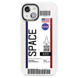 Personalised NASA Boarding Pass (Light) Custom Phone Case iPhone 15 Plus / Magsafe Impact Case,iPhone 15 / Magsafe Impact Case Blanc Space