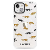 Personalised Jaguar Pattern on Transparent Custom Phone Case iPhone 15 Plus / Magsafe Impact Case,iPhone 15 / Magsafe Impact Case Blanc Space