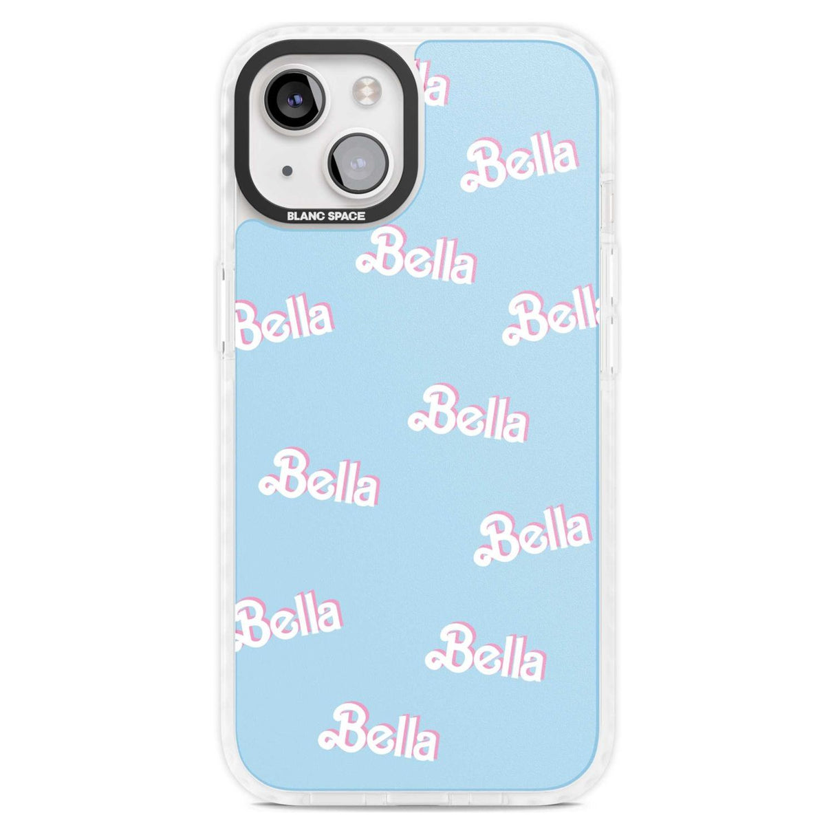 Personalised Cute Name Pattern Custom Phone Case iPhone 15 Plus / Magsafe Impact Case,iPhone 15 / Magsafe Impact Case Blanc Space