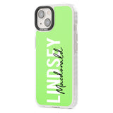 Personalised Bold Name: Lime Custom Phone Case iPhone 15 Pro Max / Black Impact Case,iPhone 15 Plus / Black Impact Case,iPhone 15 Pro / Black Impact Case,iPhone 15 / Black Impact Case,iPhone 15 Pro Max / Impact Case,iPhone 15 Plus / Impact Case,iPhone 15 Pro / Impact Case,iPhone 15 / Impact Case,iPhone 15 Pro Max / Magsafe Black Impact Case,iPhone 15 Plus / Magsafe Black Impact Case,iPhone 15 Pro / Magsafe Black Impact Case,iPhone 15 / Magsafe Black Impact Case,iPhone 14 Pro Max / Black Impact Case,iPhone 1