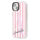 Personalised Pink Stripes & Large Monogram Custom Phone Case iPhone 15 Pro Max / Black Impact Case,iPhone 15 Plus / Black Impact Case,iPhone 15 Pro / Black Impact Case,iPhone 15 / Black Impact Case,iPhone 15 Pro Max / Impact Case,iPhone 15 Plus / Impact Case,iPhone 15 Pro / Impact Case,iPhone 15 / Impact Case,iPhone 15 Pro Max / Magsafe Black Impact Case,iPhone 15 Plus / Magsafe Black Impact Case,iPhone 15 Pro / Magsafe Black Impact Case,iPhone 15 / Magsafe Black Impact Case,iPhone 14 Pro Max / Black Impact