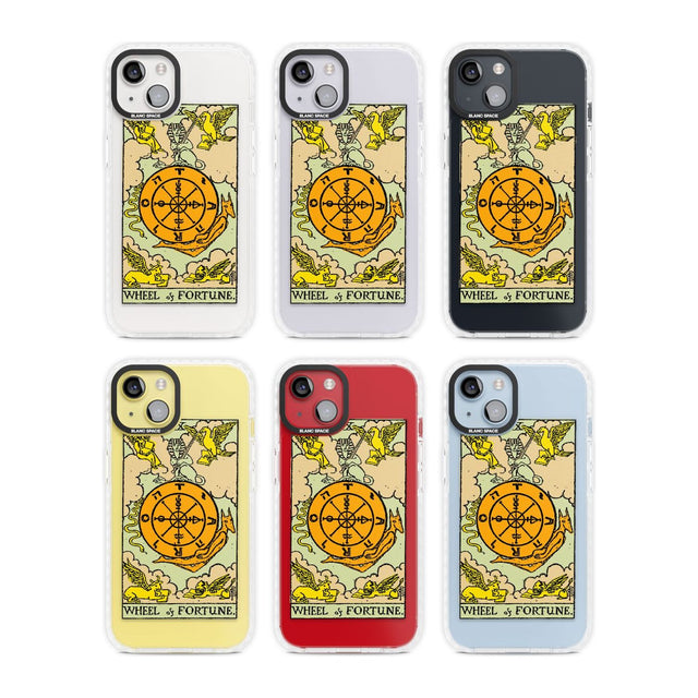 Personalised Wheel of Fortune Tarot Card - Colour Phone Case iPhone 15 Pro Max / Black Impact Case,iPhone 15 Plus / Black Impact Case,iPhone 15 Pro / Black Impact Case,iPhone 15 / Black Impact Case,iPhone 15 Pro Max / Impact Case,iPhone 15 Plus / Impact Case,iPhone 15 Pro / Impact Case,iPhone 15 / Impact Case,iPhone 15 Pro Max / Magsafe Black Impact Case,iPhone 15 Plus / Magsafe Black Impact Case,iPhone 15 Pro / Magsafe Black Impact Case,iPhone 15 / Magsafe Black Impact Case,iPhone 14 Pro Max / Black Impact