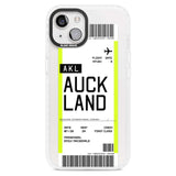 Personalised Auckland Boarding Pass Custom Phone Case iPhone 15 Plus / Magsafe Impact Case,iPhone 15 / Magsafe Impact Case Blanc Space