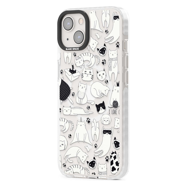 Cartoon Cat Collage - Black & White Phone Case iPhone 15 Pro Max / Black Impact Case,iPhone 15 Plus / Black Impact Case,iPhone 15 Pro / Black Impact Case,iPhone 15 / Black Impact Case,iPhone 15 Pro Max / Impact Case,iPhone 15 Plus / Impact Case,iPhone 15 Pro / Impact Case,iPhone 15 / Impact Case,iPhone 15 Pro Max / Magsafe Black Impact Case,iPhone 15 Plus / Magsafe Black Impact Case,iPhone 15 Pro / Magsafe Black Impact Case,iPhone 15 / Magsafe Black Impact Case,iPhone 14 Pro Max / Black Impact Case,iPhone 1