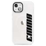 Personalised Clear Text  4A Custom Phone Case iPhone 15 Plus / Magsafe Impact Case,iPhone 15 / Magsafe Impact Case Blanc Space