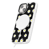 White Daisy Pattern (Black)