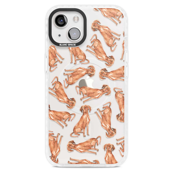 Hungarian Vizsla Watercolor Pattern