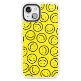 Happy Face Pattern Phone Case iPhone 15 Plus / Magsafe Impact Case,iPhone 15 / Magsafe Impact Case Blanc Space