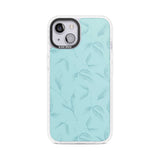 Blue Leaves Vintage Botanical Phone Case iPhone 15 Plus / Magsafe Impact Case,iPhone 15 / Magsafe Impact Case Blanc Space