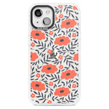 Red Poppy Transparent Floral