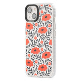 Red Poppy Transparent Floral