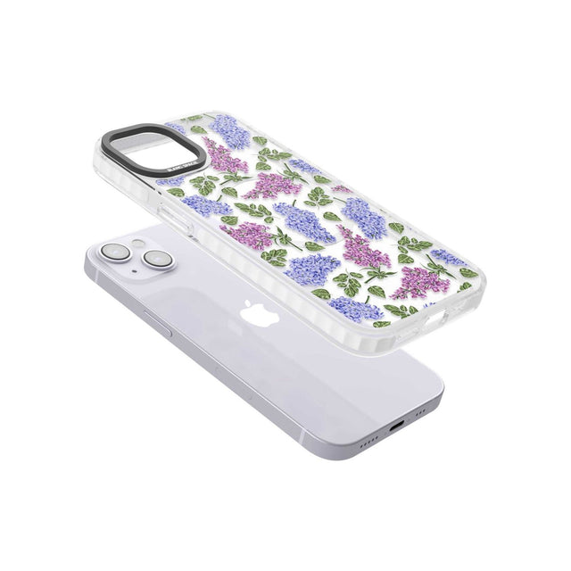 Purple Blossoms Transparent Floral