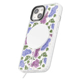 Purple Blossoms Transparent Floral