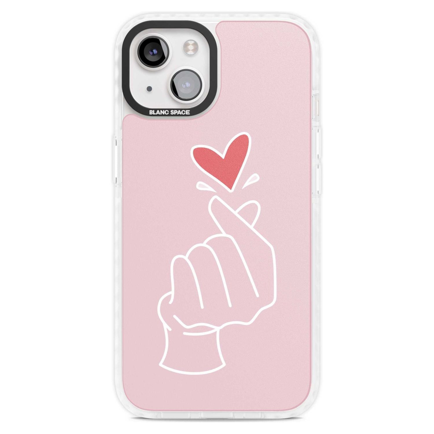 Pink Heart Hand
