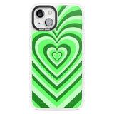 Green Heart Illusion Phone Case iPhone 15 Plus / Magsafe Impact Case,iPhone 15 / Magsafe Impact Case Blanc Space