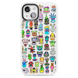 Familiar Faces Phone Case iPhone 15 Plus / Magsafe Impact Case,iPhone 15 / Magsafe Impact Case Blanc Space