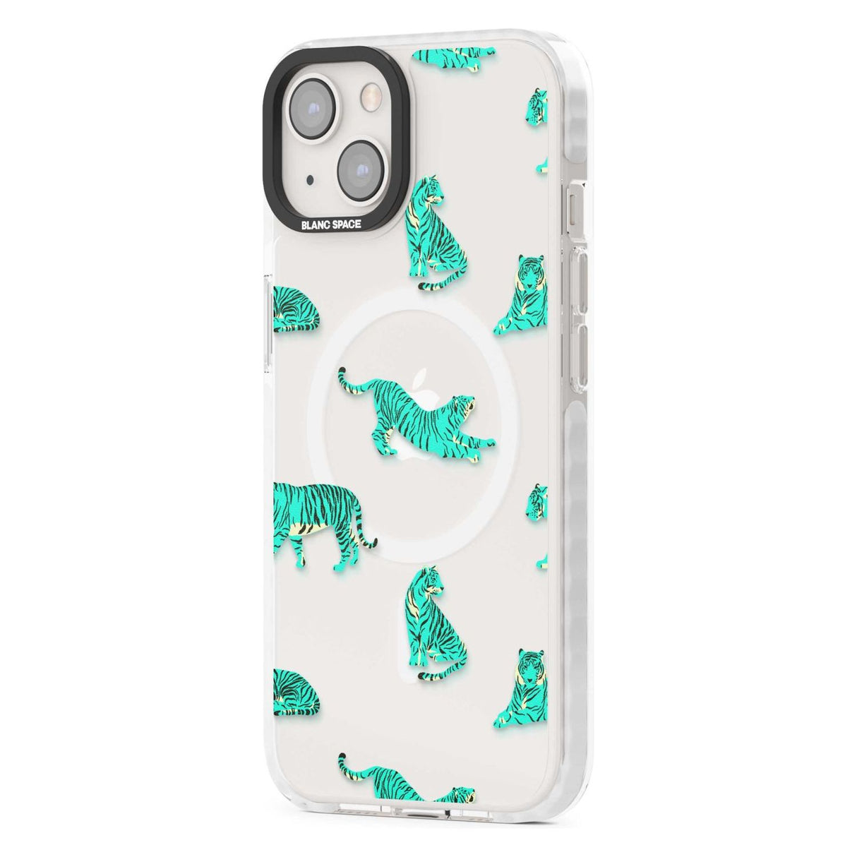 Turquoise Tiger Jungle Cat Pattern