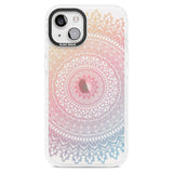 Large Rainbow Mandala Phone Case iPhone 15 Plus / Magsafe Impact Case,iPhone 15 / Magsafe Impact Case Blanc Space