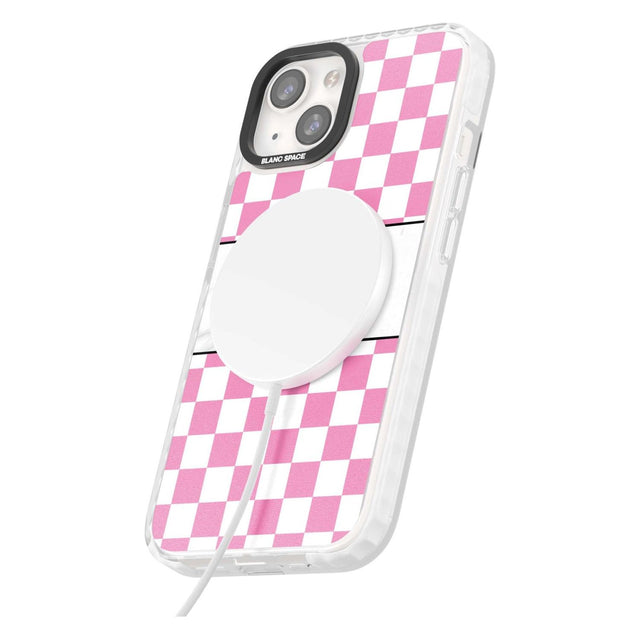 Personalised Monogrammed Pink Check Phone Case iPhone 15 Pro Max / Black Impact Case,iPhone 15 Plus / Black Impact Case,iPhone 15 Pro / Black Impact Case,iPhone 15 / Black Impact Case,iPhone 15 Pro Max / Impact Case,iPhone 15 Plus / Impact Case,iPhone 15 Pro / Impact Case,iPhone 15 / Impact Case,iPhone 15 Pro Max / Magsafe Black Impact Case,iPhone 15 Plus / Magsafe Black Impact Case,iPhone 15 Pro / Magsafe Black Impact Case,iPhone 15 / Magsafe Black Impact Case,iPhone 14 Pro Max / Black Impact Case,iPhone 1