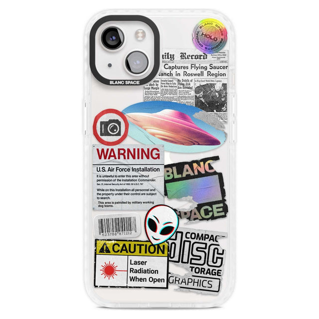 Cosmic Encounters Phone Case iPhone 15 Plus / Magsafe Impact Case,iPhone 15 / Magsafe Impact Case Blanc Space