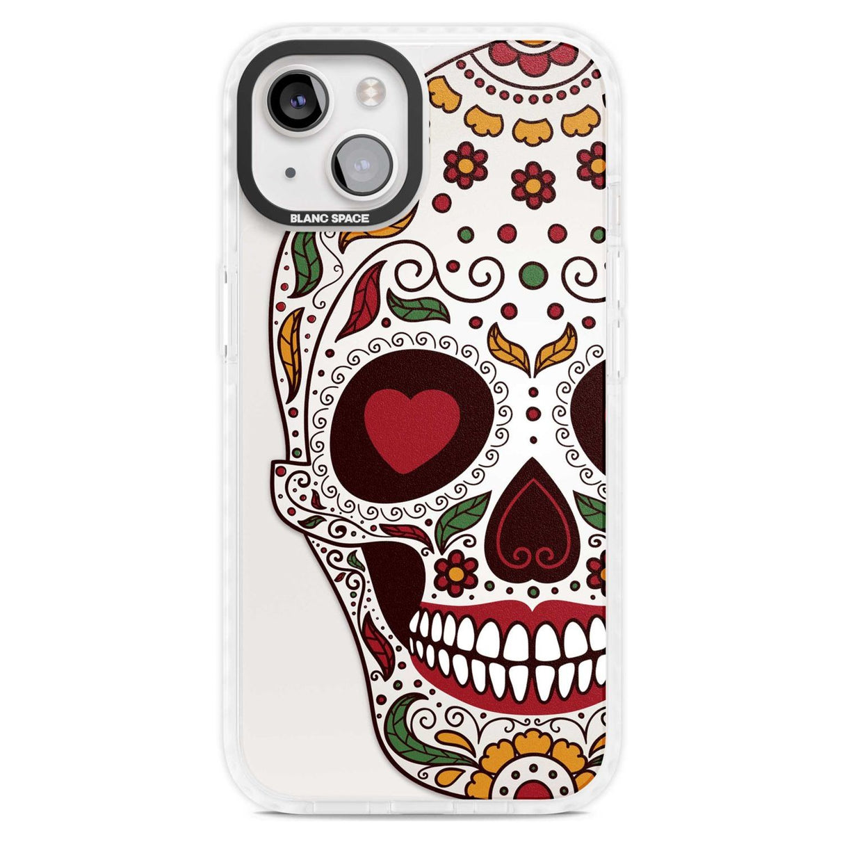 Autumn Sugar Skull Phone Case iPhone 15 Plus / Magsafe Impact Case,iPhone 15 / Magsafe Impact Case Blanc Space