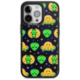 Alien Head Pattern Phone Case iPhone 15 Pro Max / Magsafe Black Impact Case,iPhone 15 Pro / Magsafe Black Impact Case,iPhone 14 Pro Max / Magsafe Black Impact Case,iPhone 14 Pro / Magsafe Black Impact Case,iPhone 13 Pro / Magsafe Black Impact Case Blanc Space