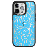 Blue Acid Faces Phone Case iPhone 15 Pro Max / Magsafe Black Impact Case,iPhone 15 Pro / Magsafe Black Impact Case,iPhone 14 Pro Max / Magsafe Black Impact Case,iPhone 14 Pro / Magsafe Black Impact Case,iPhone 13 Pro / Magsafe Black Impact Case Blanc Space