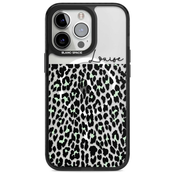 Personalised Seafoam Leopard