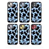 Personalised Blue and Black Cow Print Custom Phone Case iPhone 15 Pro Max / Black Impact Case,iPhone 15 Plus / Black Impact Case,iPhone 15 Pro / Black Impact Case,iPhone 15 / Black Impact Case,iPhone 15 Pro Max / Impact Case,iPhone 15 Plus / Impact Case,iPhone 15 Pro / Impact Case,iPhone 15 / Impact Case,iPhone 15 Pro Max / Magsafe Black Impact Case,iPhone 15 Plus / Magsafe Black Impact Case,iPhone 15 Pro / Magsafe Black Impact Case,iPhone 15 / Magsafe Black Impact Case,iPhone 14 Pro Max / Black Impact Case