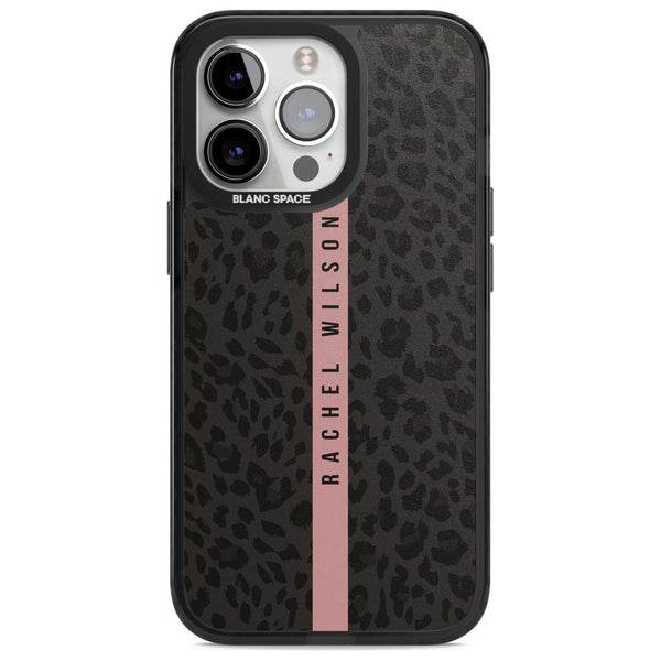 Personalised Pink Stripe Leopard