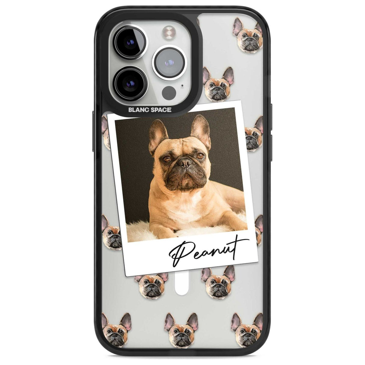 Personalised French Bulldog, Tan - Dog Photo Custom Phone Case iPhone 15 Pro Max / Magsafe Black Impact Case,iPhone 15 Pro / Magsafe Black Impact Case,iPhone 14 Pro Max / Magsafe Black Impact Case,iPhone 14 Pro / Magsafe Black Impact Case,iPhone 13 Pro / Magsafe Black Impact Case Blanc Space