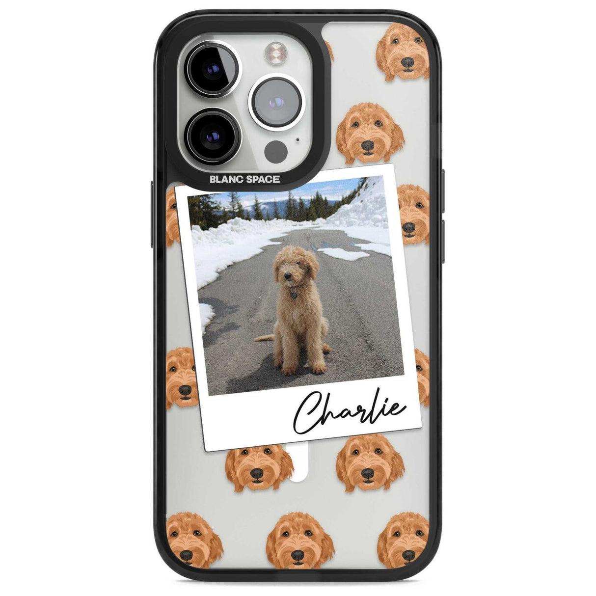 Personalised Personalised Golden Doodle - Dog Photo Custom Phone Case iPhone 15 Pro Max / Magsafe Black Impact Case,iPhone 15 Pro / Magsafe Black Impact Case,iPhone 14 Pro Max / Magsafe Black Impact Case,iPhone 14 Pro / Magsafe Black Impact Case,iPhone 13 Pro / Magsafe Black Impact Case Blanc Space