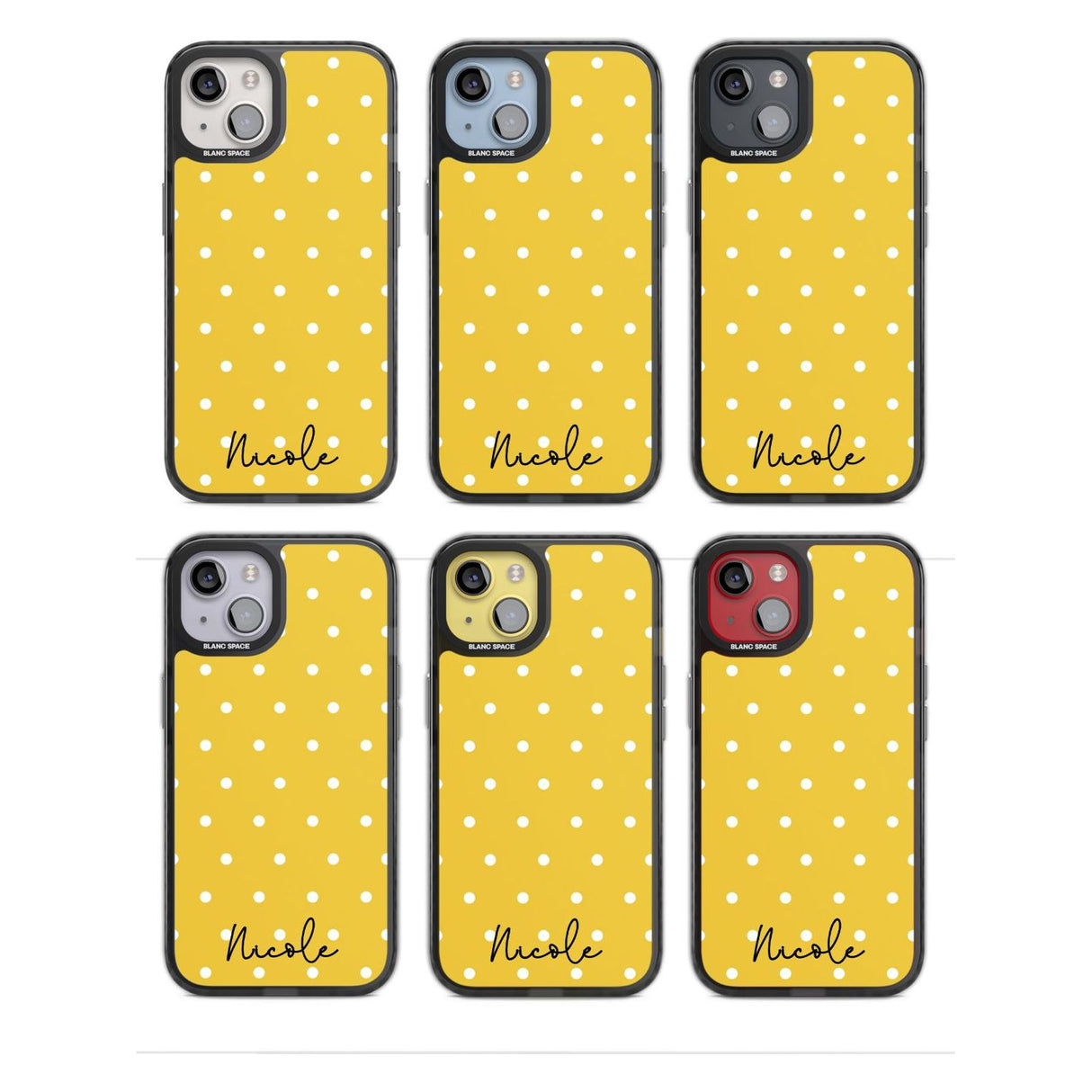 Personalised Yellow Polka Dot Custom Phone Case iPhone 15 Pro Max / Black Impact Case,iPhone 15 Plus / Black Impact Case,iPhone 15 Pro / Black Impact Case,iPhone 15 / Black Impact Case,iPhone 15 Pro Max / Impact Case,iPhone 15 Plus / Impact Case,iPhone 15 Pro / Impact Case,iPhone 15 / Impact Case,iPhone 15 Pro Max / Magsafe Black Impact Case,iPhone 15 Plus / Magsafe Black Impact Case,iPhone 15 Pro / Magsafe Black Impact Case,iPhone 15 / Magsafe Black Impact Case,iPhone 14 Pro Max / Black Impact Case,iPhone 