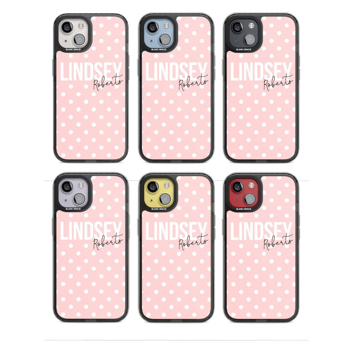 Personalised Pink Polka Custom Phone Case iPhone 15 Pro Max / Black Impact Case,iPhone 15 Plus / Black Impact Case,iPhone 15 Pro / Black Impact Case,iPhone 15 / Black Impact Case,iPhone 15 Pro Max / Impact Case,iPhone 15 Plus / Impact Case,iPhone 15 Pro / Impact Case,iPhone 15 / Impact Case,iPhone 15 Pro Max / Magsafe Black Impact Case,iPhone 15 Plus / Magsafe Black Impact Case,iPhone 15 Pro / Magsafe Black Impact Case,iPhone 15 / Magsafe Black Impact Case,iPhone 14 Pro Max / Black Impact Case,iPhone 14 Plu