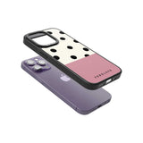 Personalised Pink Border Polka Dot Custom Phone Case iPhone 15 Pro Max / Black Impact Case,iPhone 15 Plus / Black Impact Case,iPhone 15 Pro / Black Impact Case,iPhone 15 / Black Impact Case,iPhone 15 Pro Max / Impact Case,iPhone 15 Plus / Impact Case,iPhone 15 Pro / Impact Case,iPhone 15 / Impact Case,iPhone 15 Pro Max / Magsafe Black Impact Case,iPhone 15 Plus / Magsafe Black Impact Case,iPhone 15 Pro / Magsafe Black Impact Case,iPhone 15 / Magsafe Black Impact Case,iPhone 14 Pro Max / Black Impact Case,iP