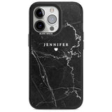 Personalised Black Marble 2 Custom Phone Case iPhone 15 Pro Max / Magsafe Black Impact Case,iPhone 15 Pro / Magsafe Black Impact Case,iPhone 14 Pro Max / Magsafe Black Impact Case,iPhone 14 Pro / Magsafe Black Impact Case,iPhone 13 Pro / Magsafe Black Impact Case Blanc Space