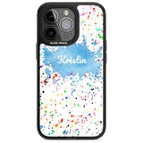 Personalised Rainbow Paint Splatter Custom Phone Case iPhone 15 Pro Max / Magsafe Black Impact Case,iPhone 15 Pro / Magsafe Black Impact Case,iPhone 14 Pro Max / Magsafe Black Impact Case,iPhone 14 Pro / Magsafe Black Impact Case,iPhone 13 Pro / Magsafe Black Impact Case Blanc Space