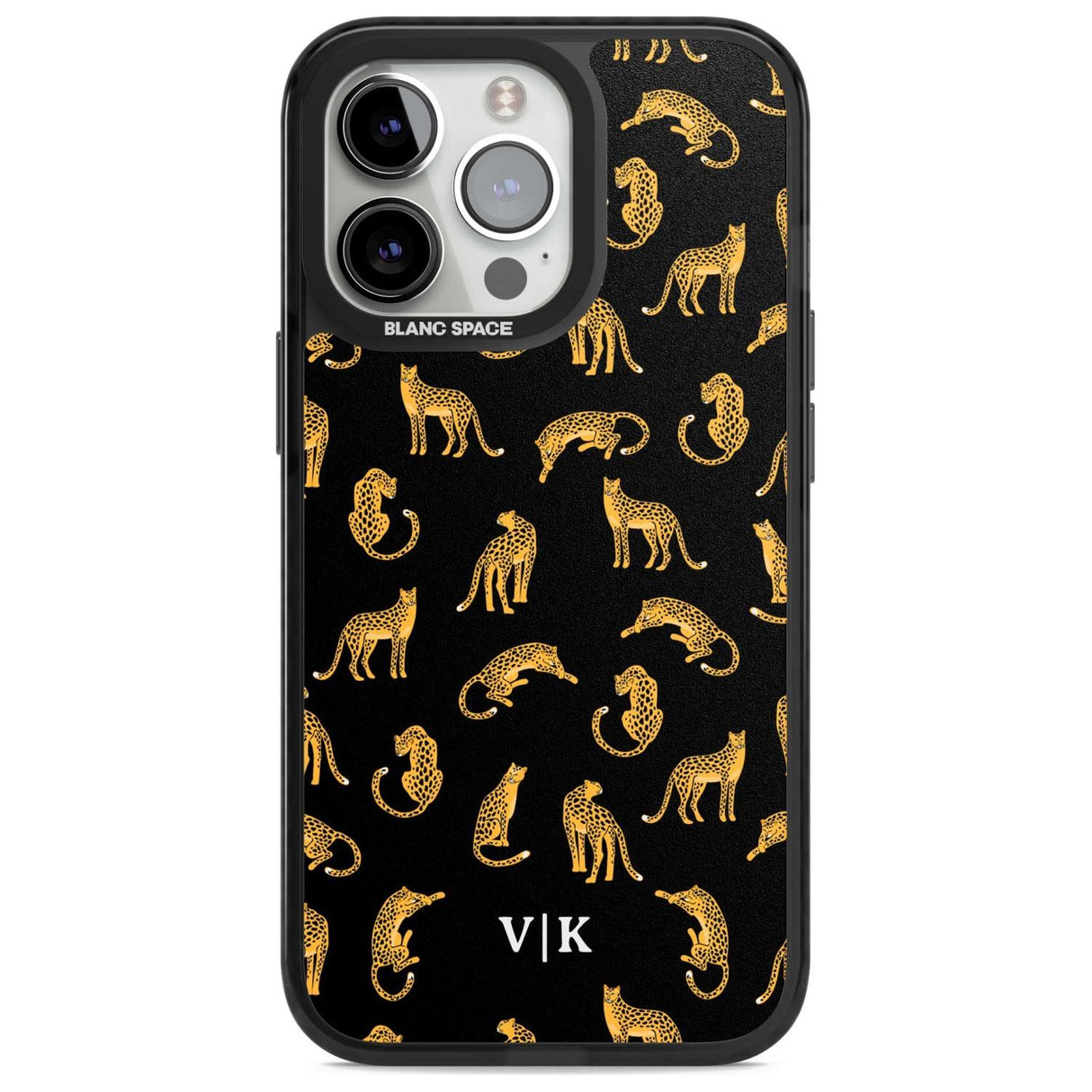 Personalised Cheetah Pattern: Black Custom Phone Case iPhone 15 Pro Max / Magsafe Black Impact Case,iPhone 15 Pro / Magsafe Black Impact Case,iPhone 14 Pro Max / Magsafe Black Impact Case,iPhone 14 Pro / Magsafe Black Impact Case,iPhone 13 Pro / Magsafe Black Impact Case Blanc Space