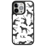 Personalised Cheetah Black & White Custom Phone Case iPhone 15 Pro Max / Magsafe Black Impact Case,iPhone 15 Pro / Magsafe Black Impact Case,iPhone 14 Pro Max / Magsafe Black Impact Case,iPhone 14 Pro / Magsafe Black Impact Case,iPhone 13 Pro / Magsafe Black Impact Case Blanc Space