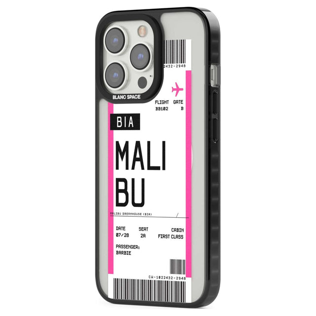 Personalised Pink Malibu Boarding Pass Custom Phone Case iPhone 15 Pro Max / Black Impact Case,iPhone 15 Plus / Black Impact Case,iPhone 15 Pro / Black Impact Case,iPhone 15 / Black Impact Case,iPhone 15 Pro Max / Impact Case,iPhone 15 Plus / Impact Case,iPhone 15 Pro / Impact Case,iPhone 15 / Impact Case,iPhone 15 Pro Max / Magsafe Black Impact Case,iPhone 15 Plus / Magsafe Black Impact Case,iPhone 15 Pro / Magsafe Black Impact Case,iPhone 15 / Magsafe Black Impact Case,iPhone 14 Pro Max / Black Impact Cas