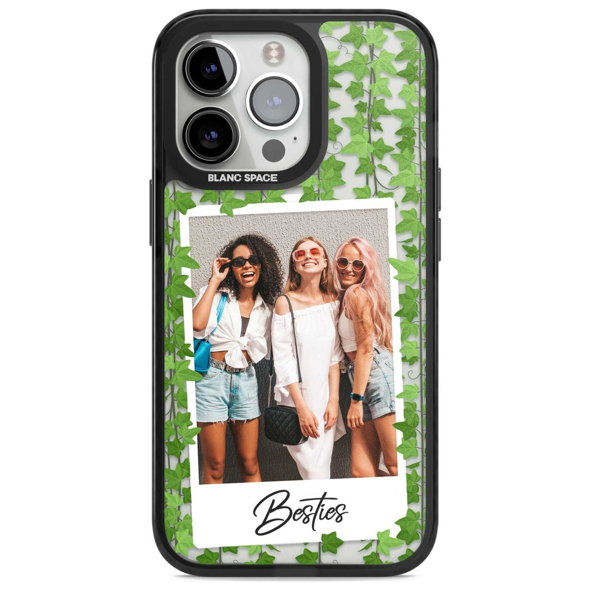 Personalised Ivy Vine Instant Photo Custom Phone Case iPhone 15 Pro Max / Magsafe Black Impact Case,iPhone 15 Pro / Magsafe Black Impact Case,iPhone 14 Pro Max / Magsafe Black Impact Case,iPhone 14 Pro / Magsafe Black Impact Case,iPhone 13 Pro / Magsafe Black Impact Case Blanc Space