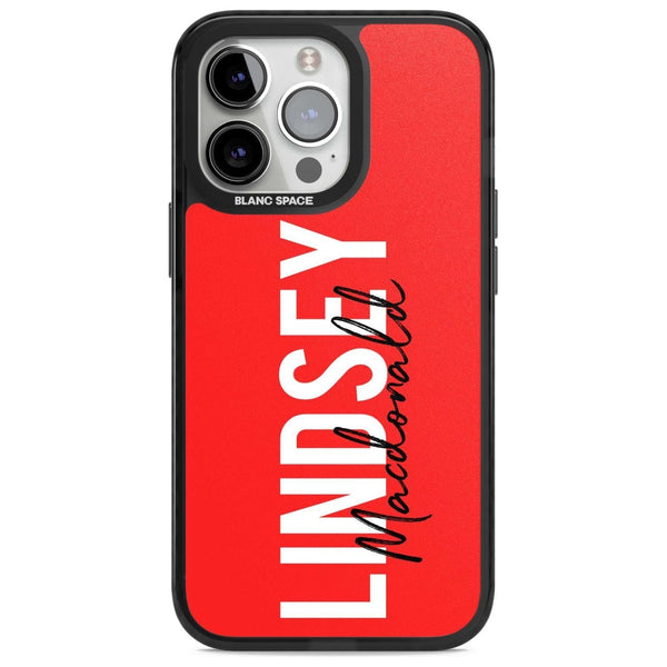 Personalised Bold Name: Red