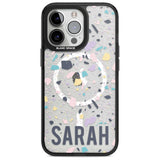 Personalised Terrazzo - Pink, Purple, Blue Custom Phone Case iPhone 15 Pro Max / Magsafe Black Impact Case,iPhone 15 Pro / Magsafe Black Impact Case,iPhone 14 Pro Max / Magsafe Black Impact Case,iPhone 14 Pro / Magsafe Black Impact Case,iPhone 13 Pro / Magsafe Black Impact Case Blanc Space