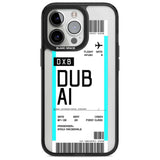 Personalised Dubai Boarding Pass Custom Phone Case iPhone 15 Pro Max / Magsafe Black Impact Case,iPhone 15 Pro / Magsafe Black Impact Case,iPhone 14 Pro Max / Magsafe Black Impact Case,iPhone 14 Pro / Magsafe Black Impact Case,iPhone 13 Pro / Magsafe Black Impact Case Blanc Space